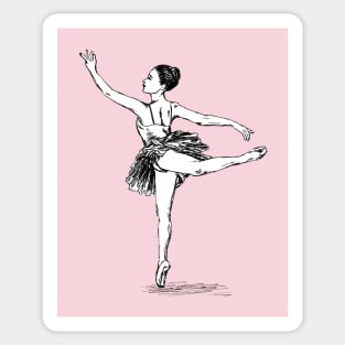 Ballerina illustration Sticker